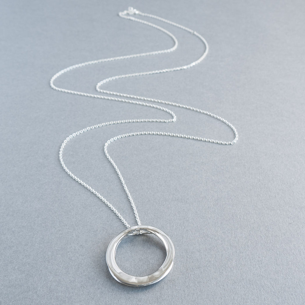 Faye Lock Pendant Necklace in Silver